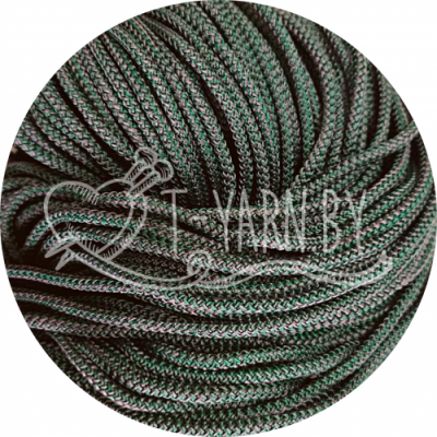 Полиэфирный шнур с сердечником, цвет Хвоя, 3мм, 200м, пасма